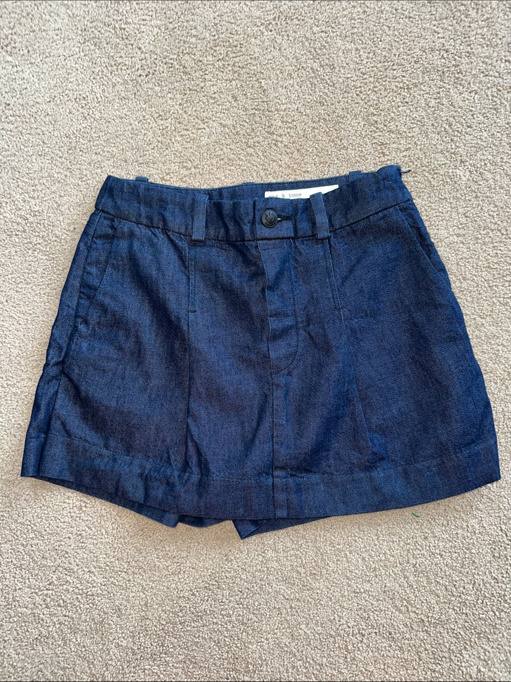 rag & bone Navy Blue Womens Shorts Skort